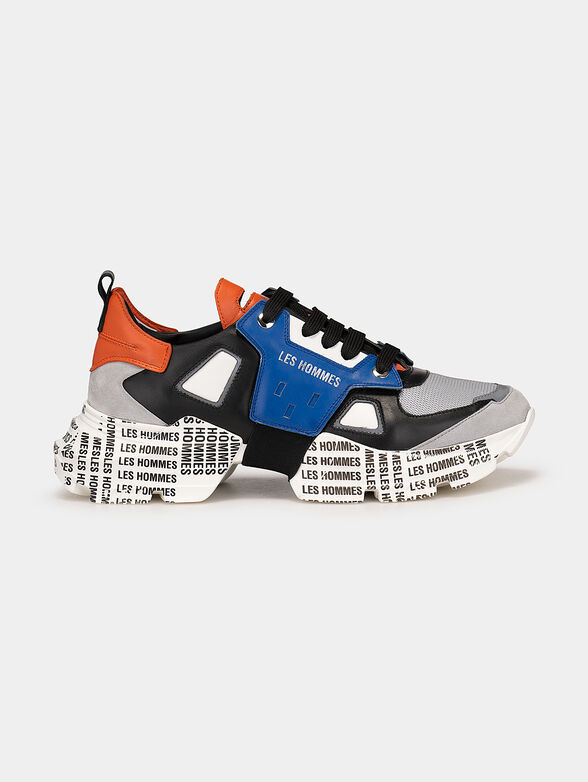 Sneakers with multicoloured inserts - 1