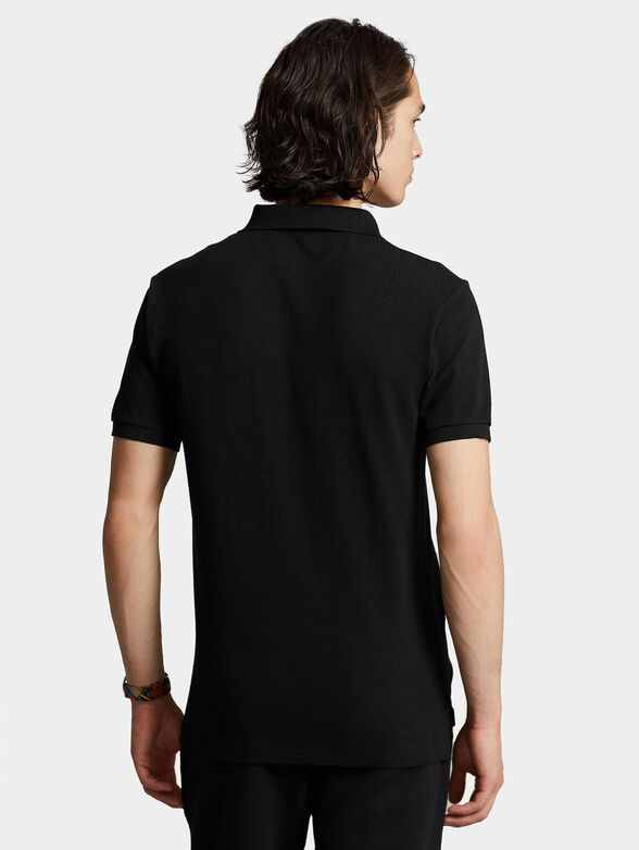 Cotton Polo-shirt with contrast embroidery - 3