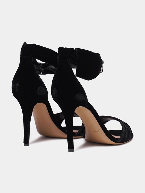 Black velvet sandals - 2