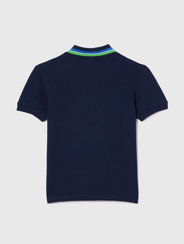 Polo shirt with contrast collar  - 2