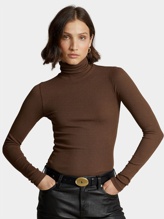 Brown turtleneck sweater brand POLO RALPH LAUREN — /en