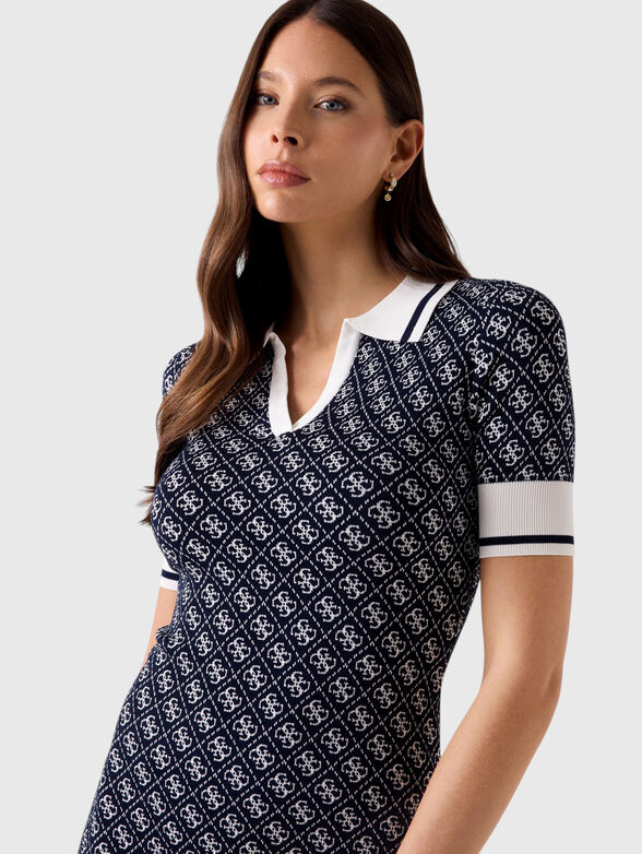 Mini dress with 4G logo print - 4