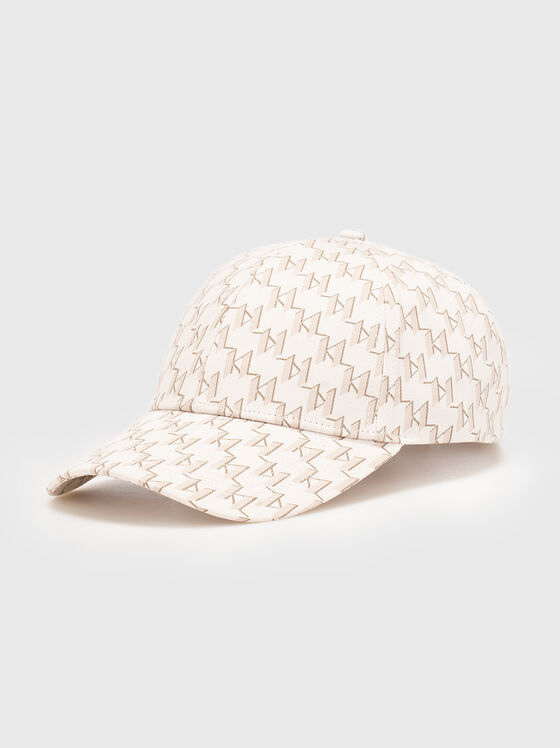 Baseball cap with monogram logo print - 1