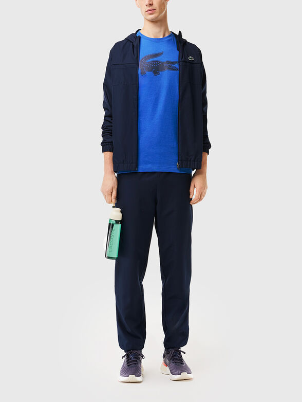 White T-shirt with contrasting logo print - 2