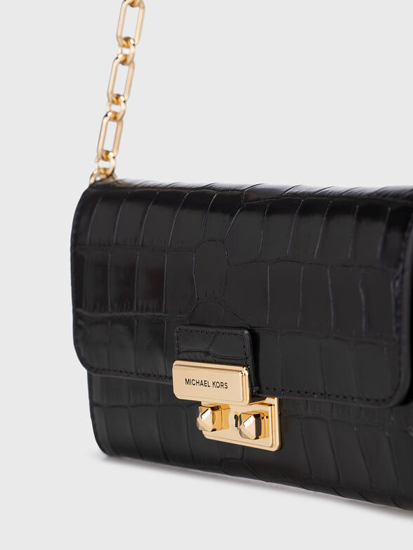 Black leather crossbody bag - 5