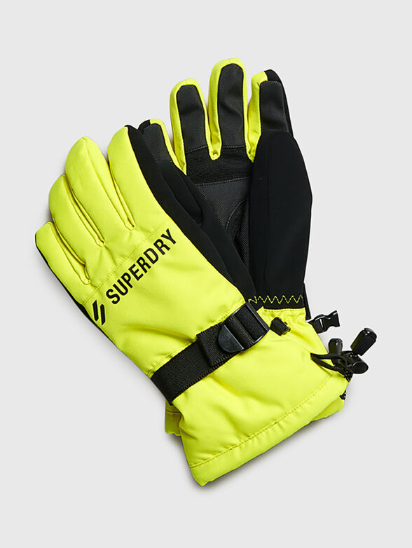 Black gloves with logo - 2