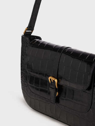 MIRANDA croco embossed shoulder bag - 4