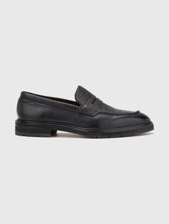 Black leather shoes - 1