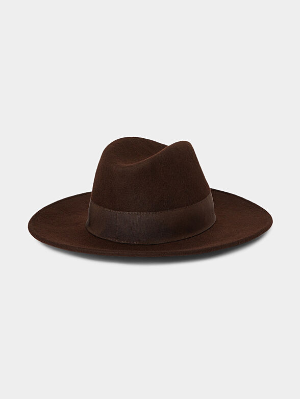 Brown hat with logo - 2
