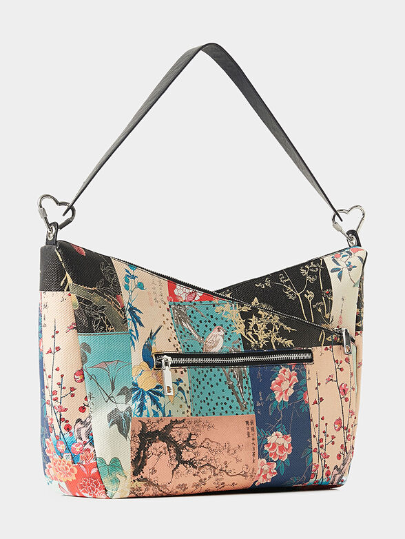Crossed shoulder bag with floral print - 4