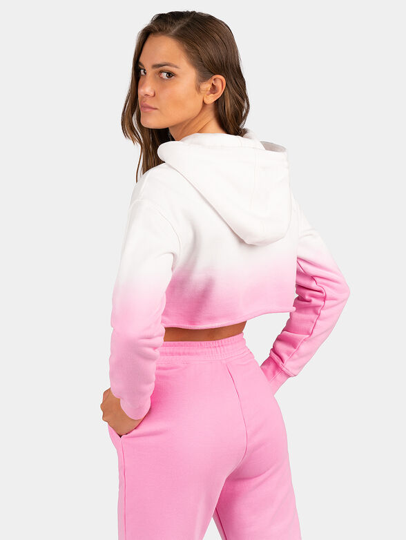 ANISE cropped sweatshirt with ombre effect - 3