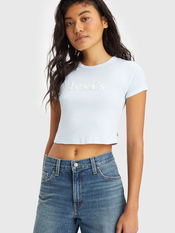 Logo crop T-shirt - 4