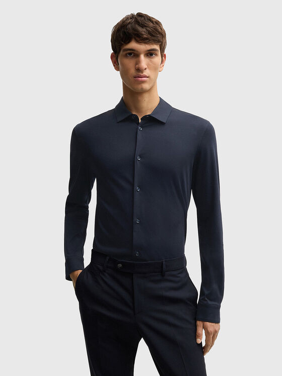 Слим риза H-PAVER 17 от памук - 1