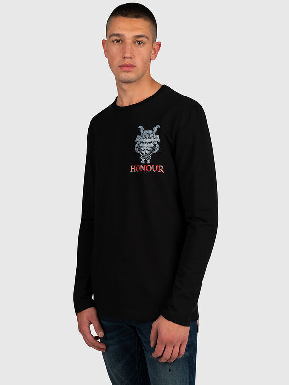 T-shirt with long sleeve and print - 1