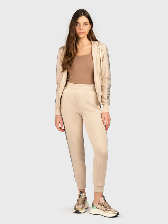 COLETTE beige рibbed top - 2