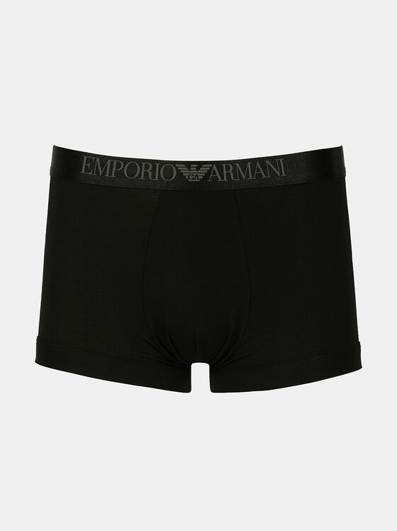 Boxer trunks with logo branding - 1