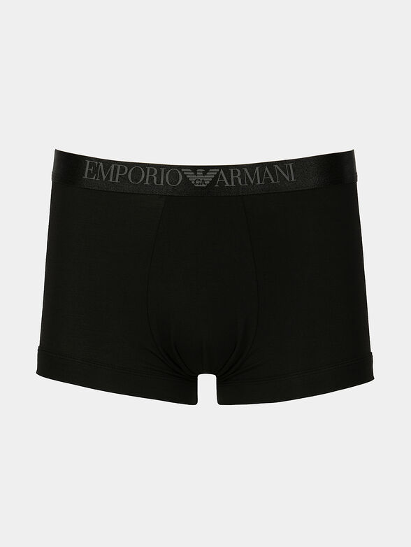 Boxer trunks with logo branding - 1