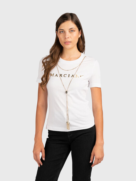 OLIVIA black T-shirt with golden element