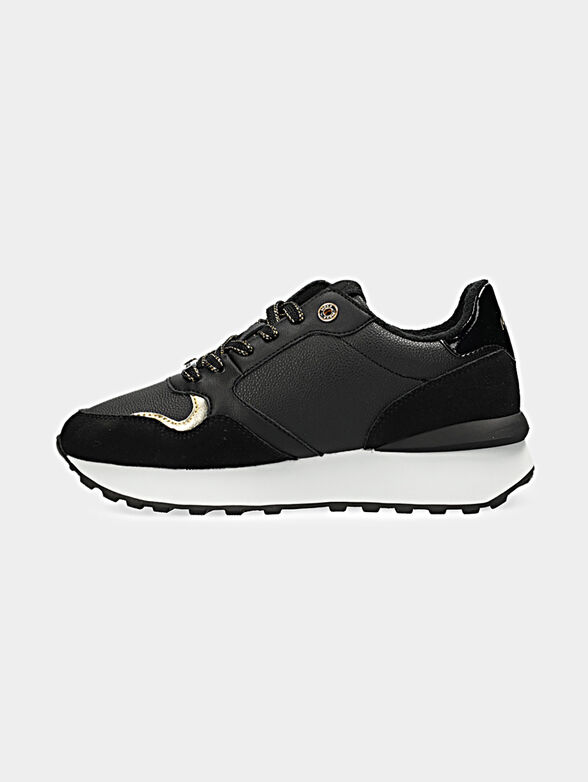 JUJU- SPARK black sneakers with gold details - 4