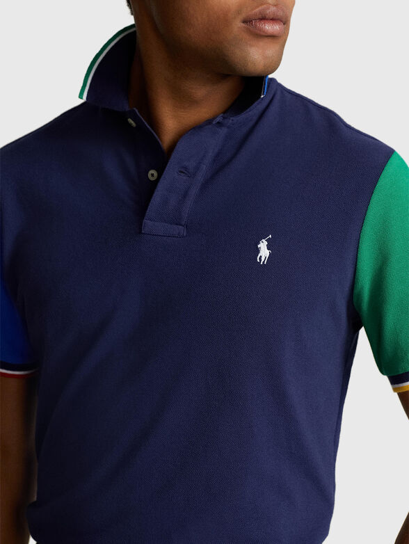 Polo shirt with contrast sleeves - 4