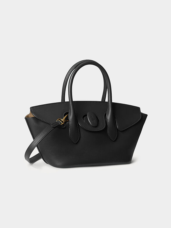 Small leather bag with accent clasp - 6