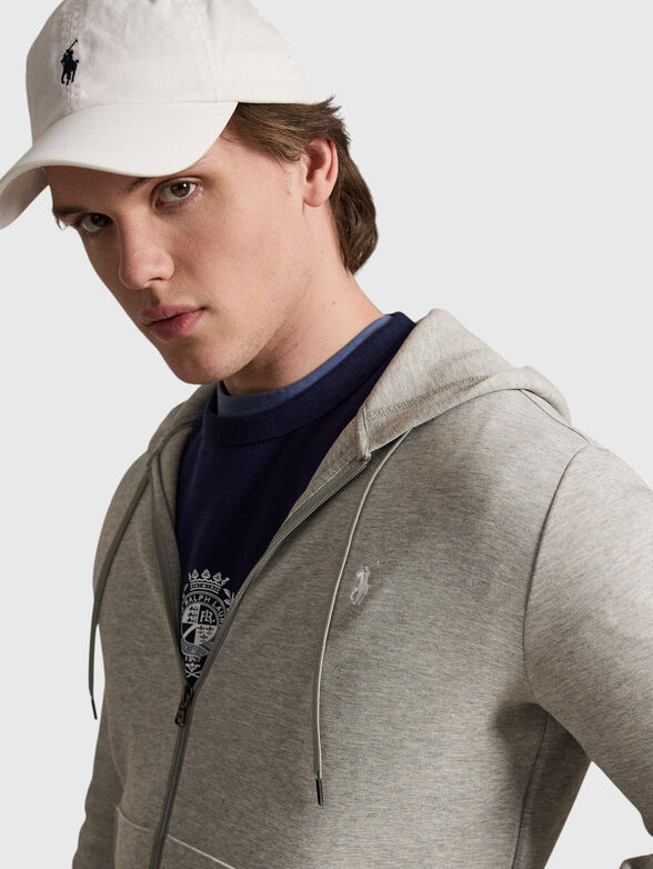 Cotton-blend sweatshirt - 4