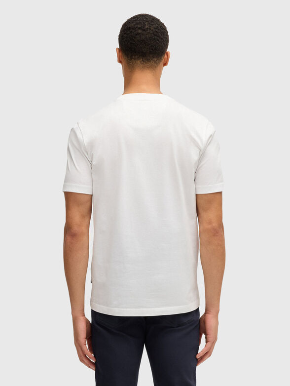 Cotton T-shirt with print and logo - 3