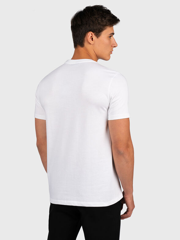White t-shirt with print - 4