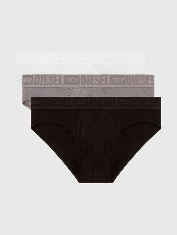 ROY-D-MONO set of three pairs of briefs with logo - 1