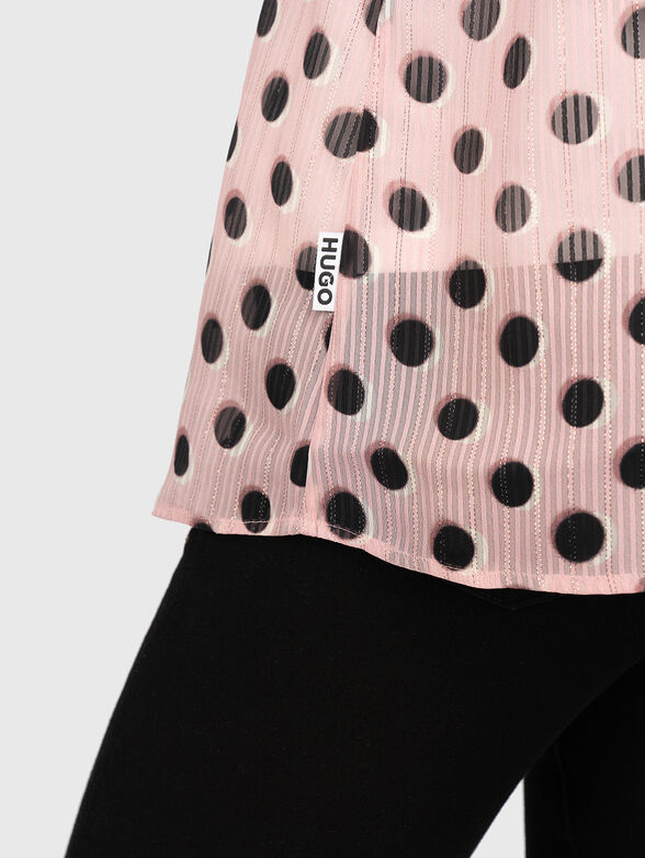 Shirt with accent ribbon - 6