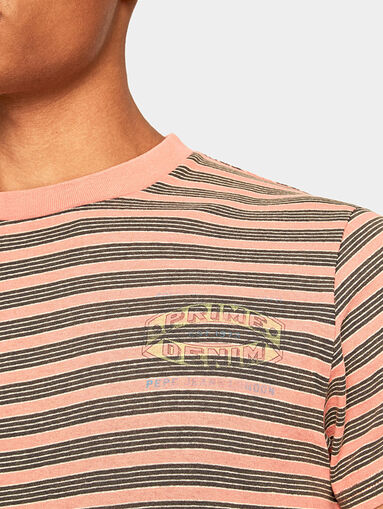 BRUCE striped cotton T-shirt - 4
