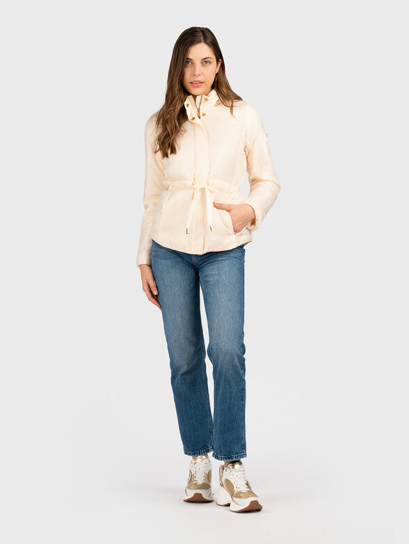 Puffer jacket in ecru color - 2