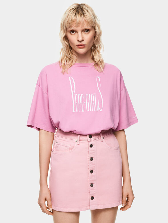 LULA Black t-shirt DUA LIPA X PEPE JEANS - 1