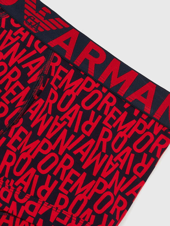 Cotton boxers with logo print - 3