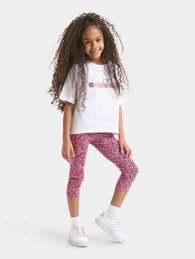 BLOSSOM black leggings with logo - 3