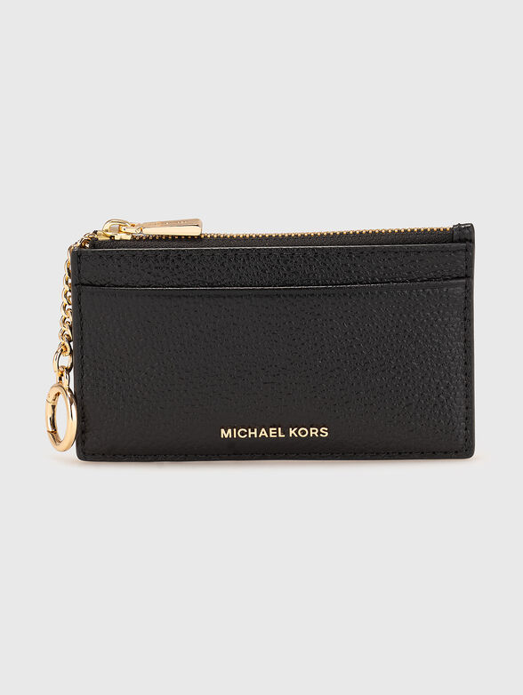 Leather cardholder with zip - 1