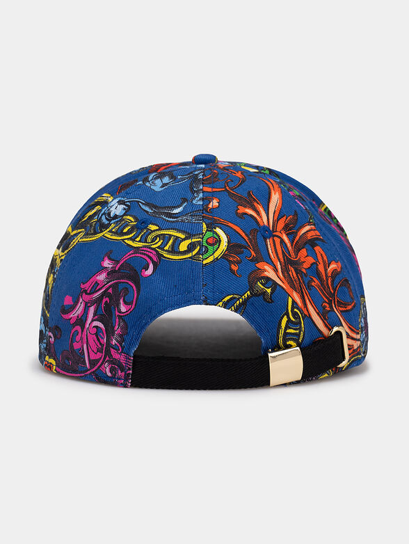 Hat with multicolor print - 2