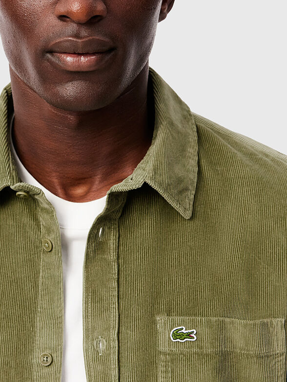 Cotton shirt in green - 3