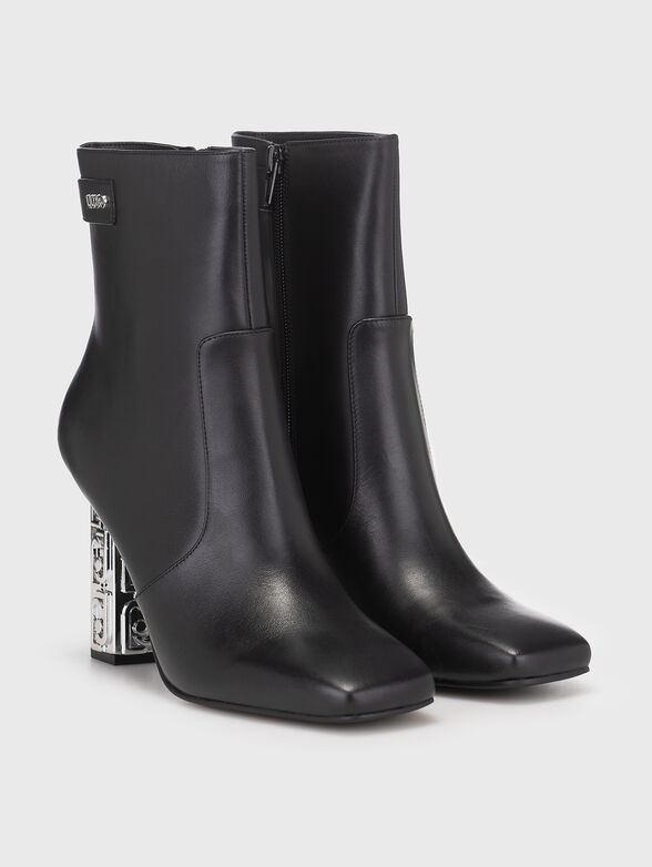 JENNIFER black boots with logo detail - 2