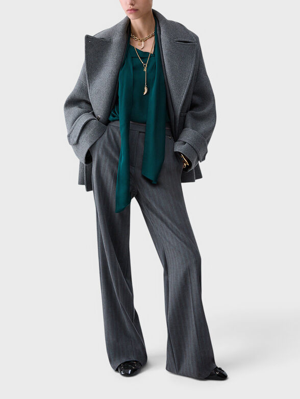 Oversized wool-blend coat - 2