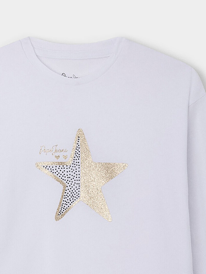 BRANDIE blouse with shiny print - 3