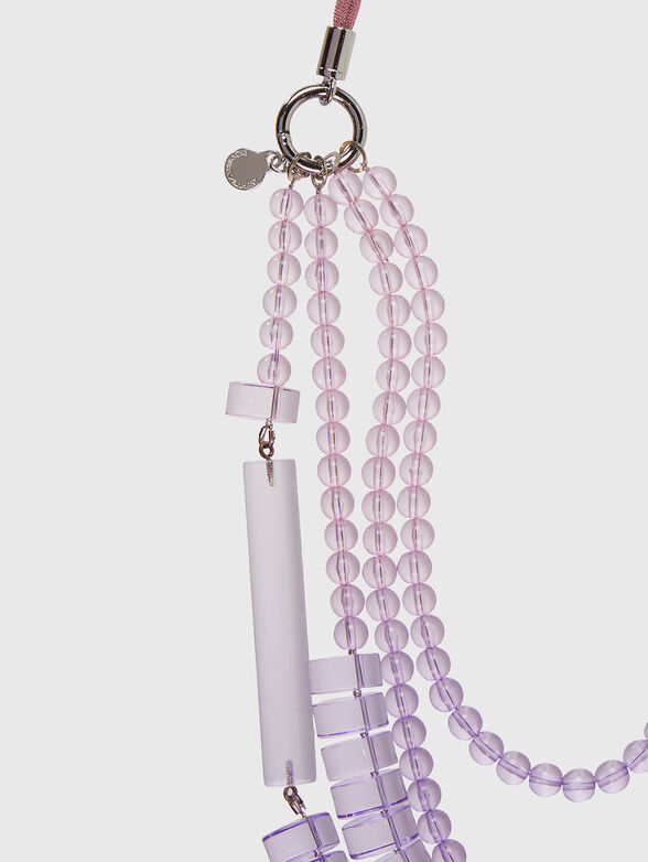 Layered necklace with coloured beads  - 2