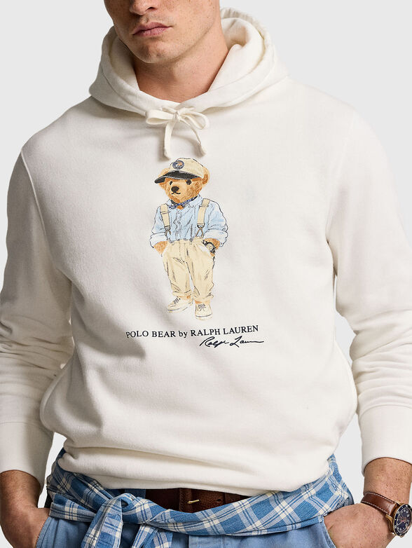 Sweatshirt with hood and print - 4