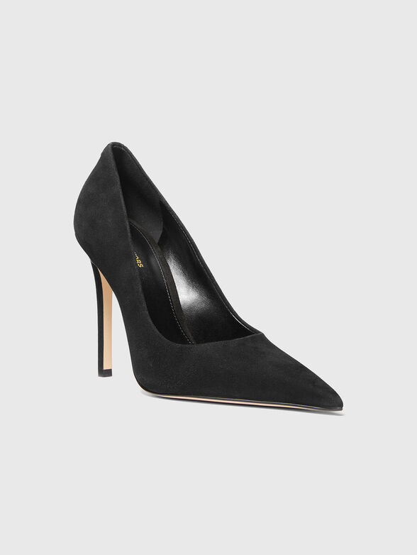 Black suede heels - 2