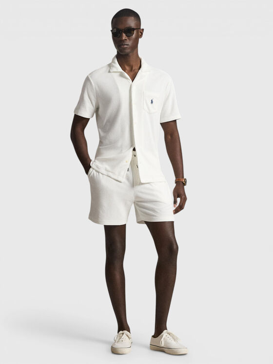 TERRY white cotton blend shirt - 2