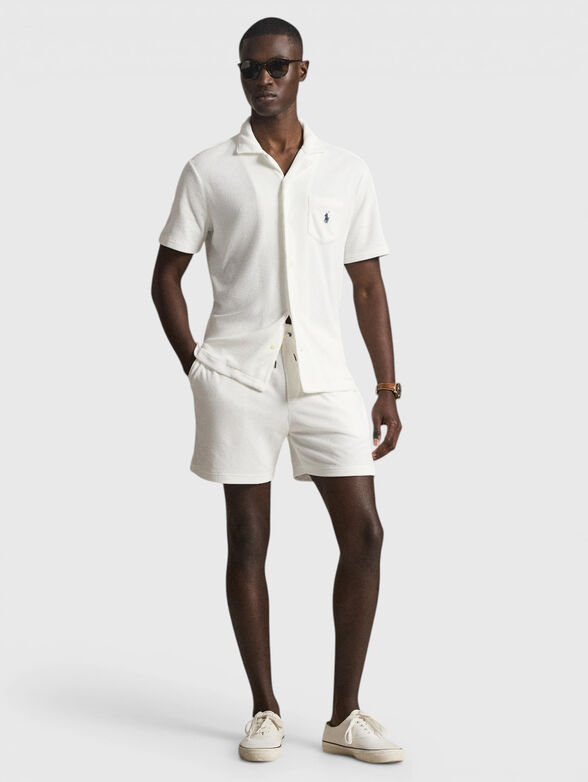 TERRY white cotton blend shirt - 2