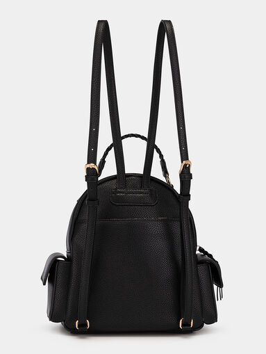 Black backpack with grainy texture - 3