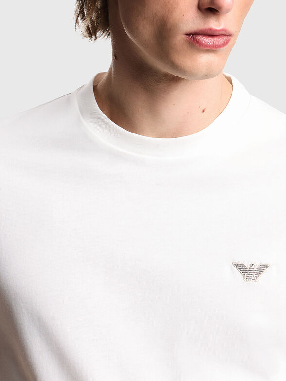 White cotton T-shirt  - 4