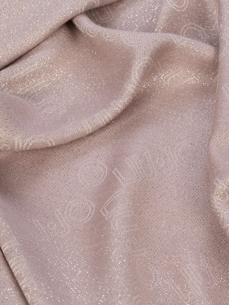 Scarf with monogram logo print - 3