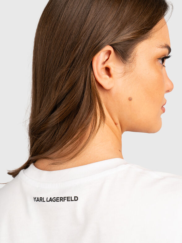 Round neck white T-shirt - 5